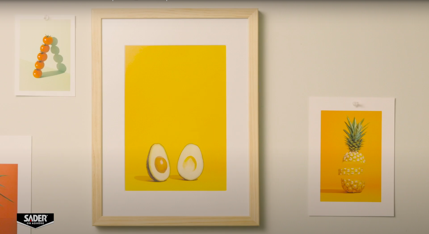 Sader, comment fixer un cadre sans percer