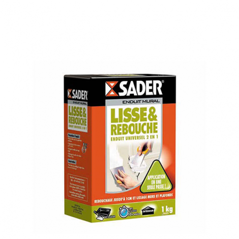 ENDUIT LISSE ET REBOUCHE - ENDUIT UNIVERSEL 2 EN 1 EN POUDRE