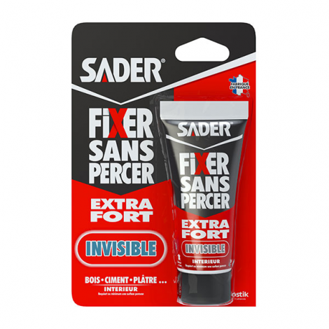 SADER Fixer Sans Percer Extra Fort invisible 55 ml