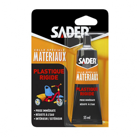 SADER colle plastique rigide 55 ml